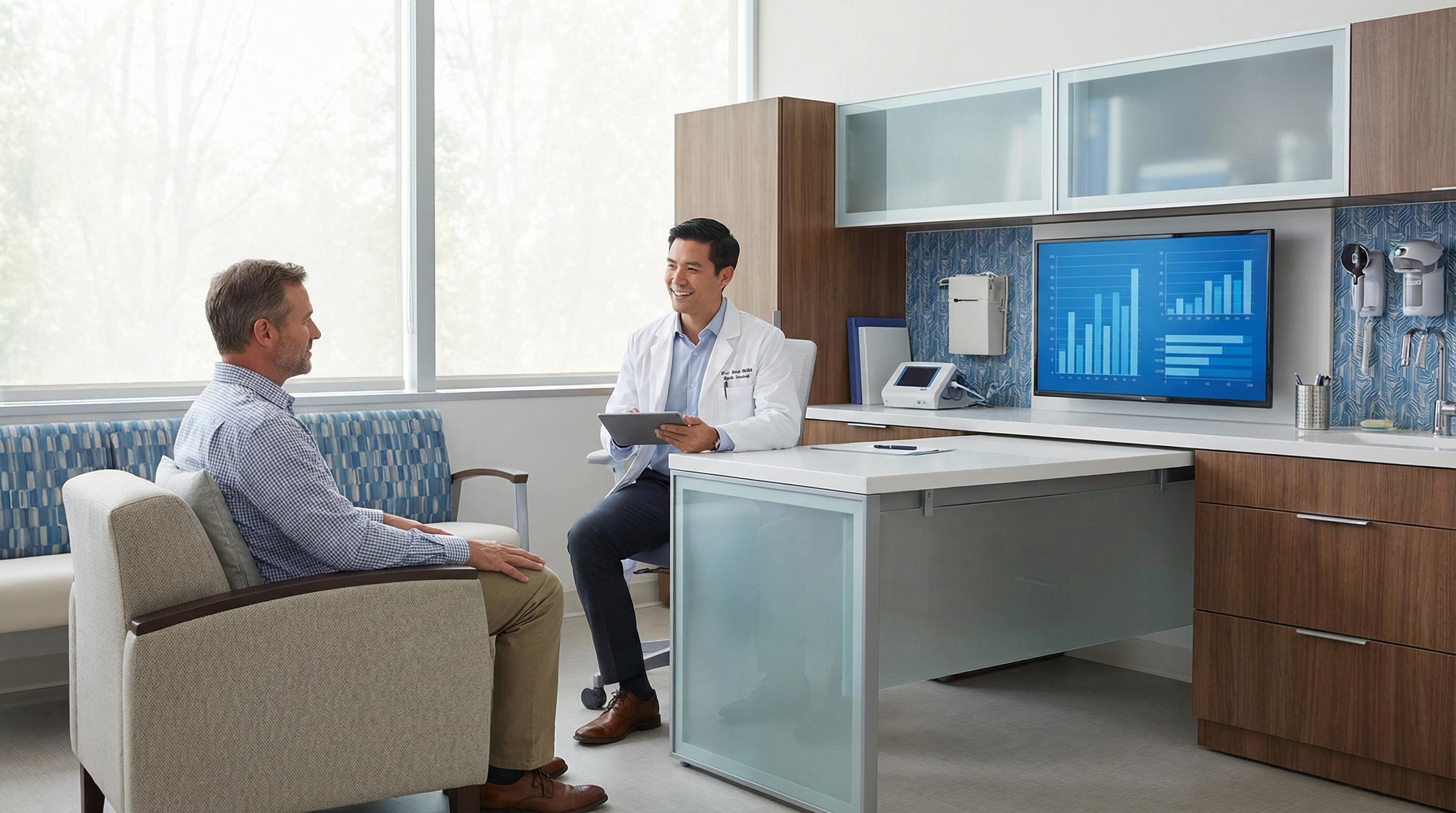 Doctor consulting with patient